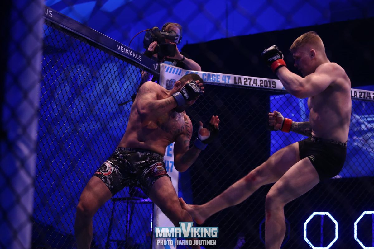 Aleksi Mäntykivi Kicks Way To Stoppage At Cage 46